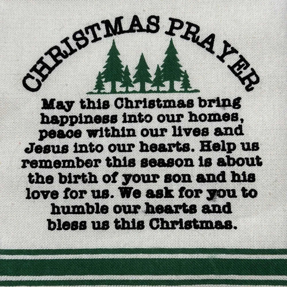 Robert‎ Stanley Christmas Prayer Kitchen Tea Towel 16